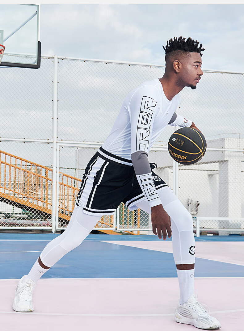 RIGORER Temperature-Adjustable Shorts, Men's Compression Pants, Basketball Quick-Dry High-Elasticity Knee-Length Undershorts, Running Tight-Fitting Pants, Training 7/8 Length Shorts 23