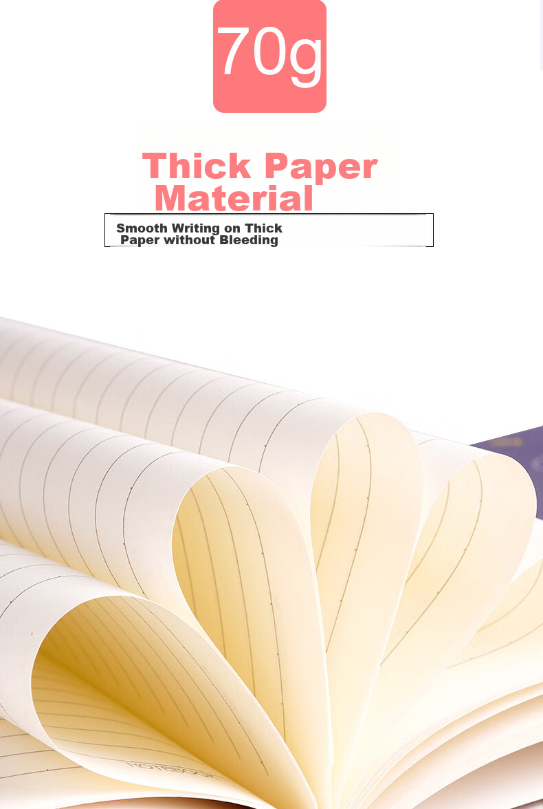 Snowhite B5/60-Page Loose-Leaf Refill, 26-Hole Ruled Detachable Notebook, Student Stationery, Work Notebook, Journal, Loose-Leaf Paper Replacement Inner Pages, Spiral Paper 4
