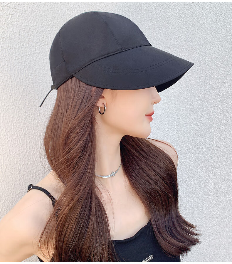 CARTELO Sun Protection Hat for Women, Spring And Summer Half-Top Sun Hat, Fisherman Hat, Trendy Hat with Hook for Hanging Mask And Ponytail 16