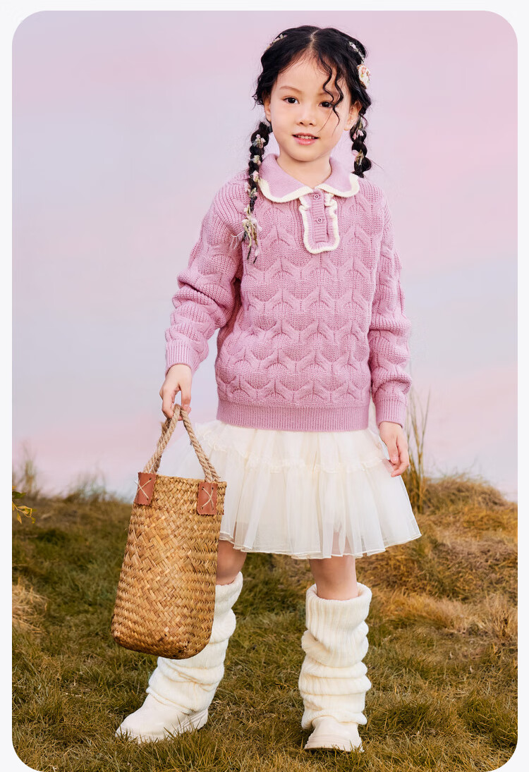 Minibala 【Soft Sweater】Girls, Children, Adults Family Autumn Winter Warm Knitwear 1