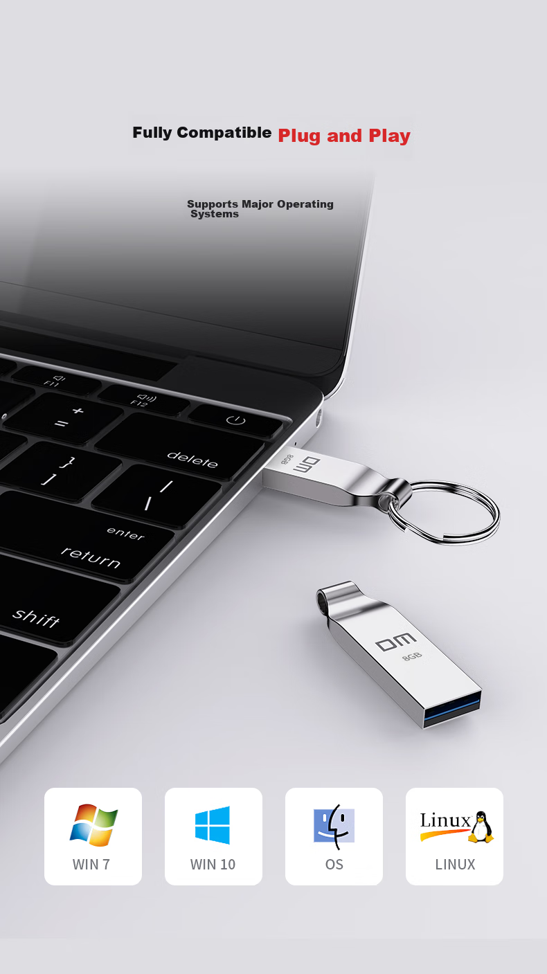 DM Daimai 8GB USB2.0 Flash Drive, Bidding USB Drive PD077, Small Capacity Label USB Drive for Bidding, 10 Pieces/box 6
