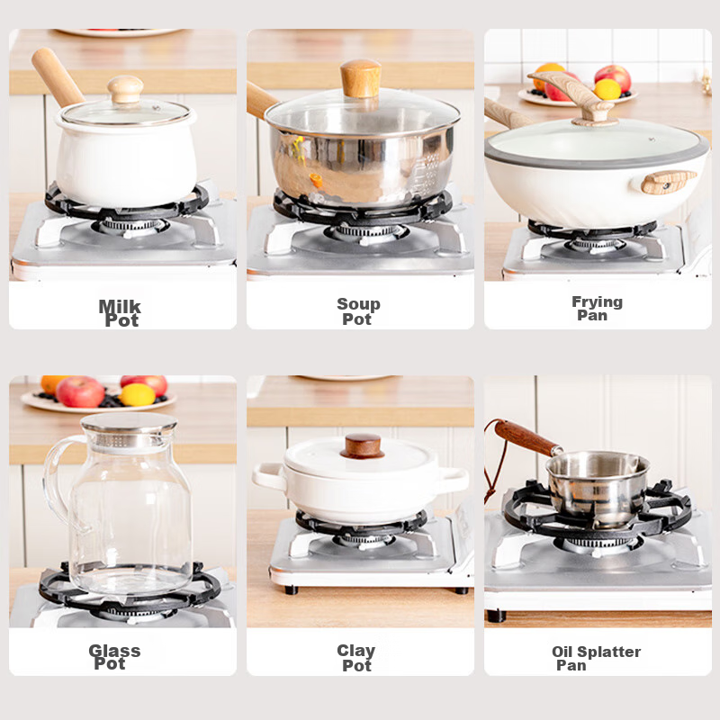Подставка для газовой плиты MAXCOOK, нескользящая, чугунная, для сковородок и плоских кастрюль, универсальная модель MCCU2364
