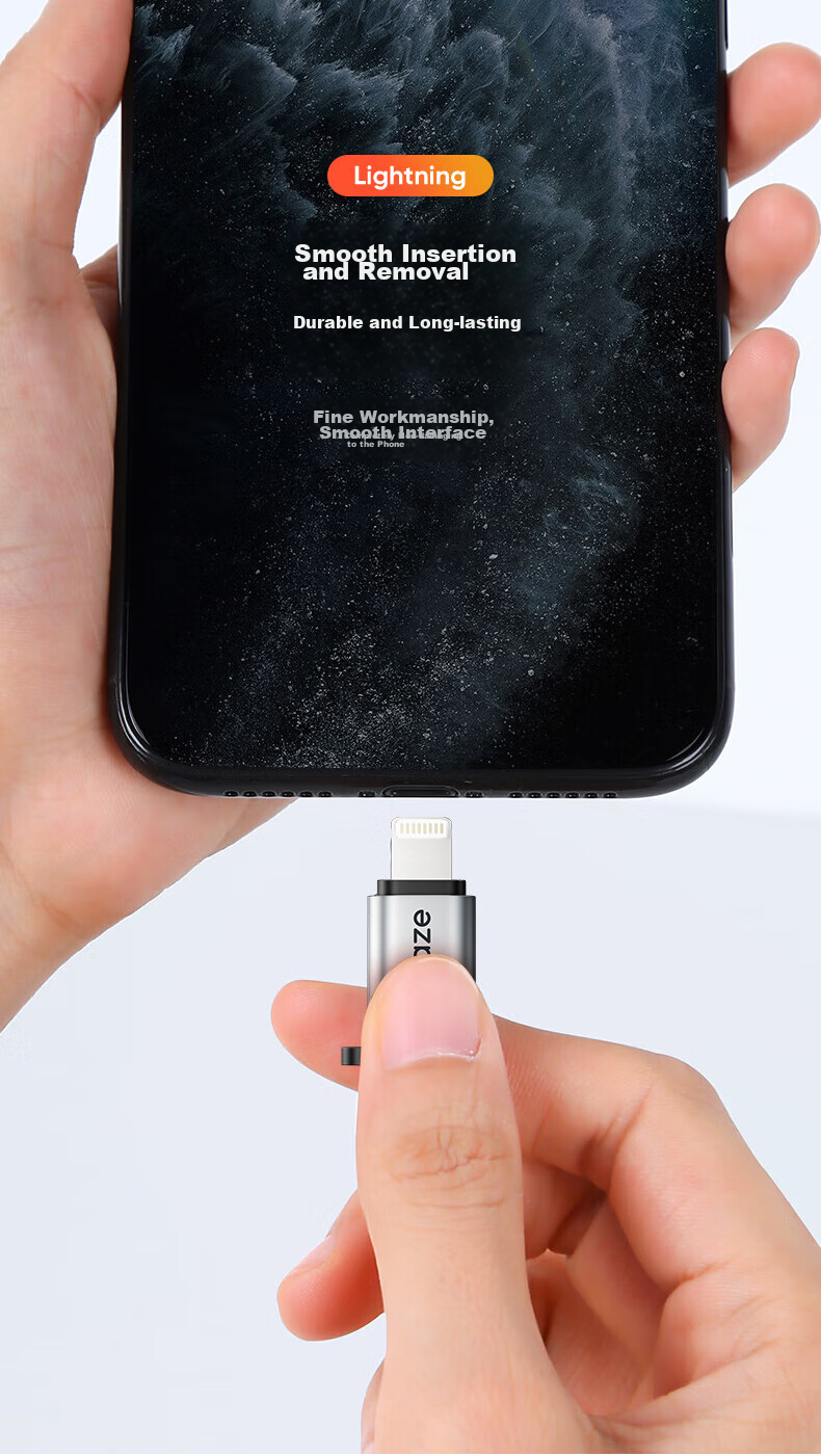 BIAZE Lightning to Type-C Adapter Converter Cable for Android And Apple, Charging And Data Transfer Converter Head Compatible with IPhone14/13Pro/Max/12/11/X/8Plus 7