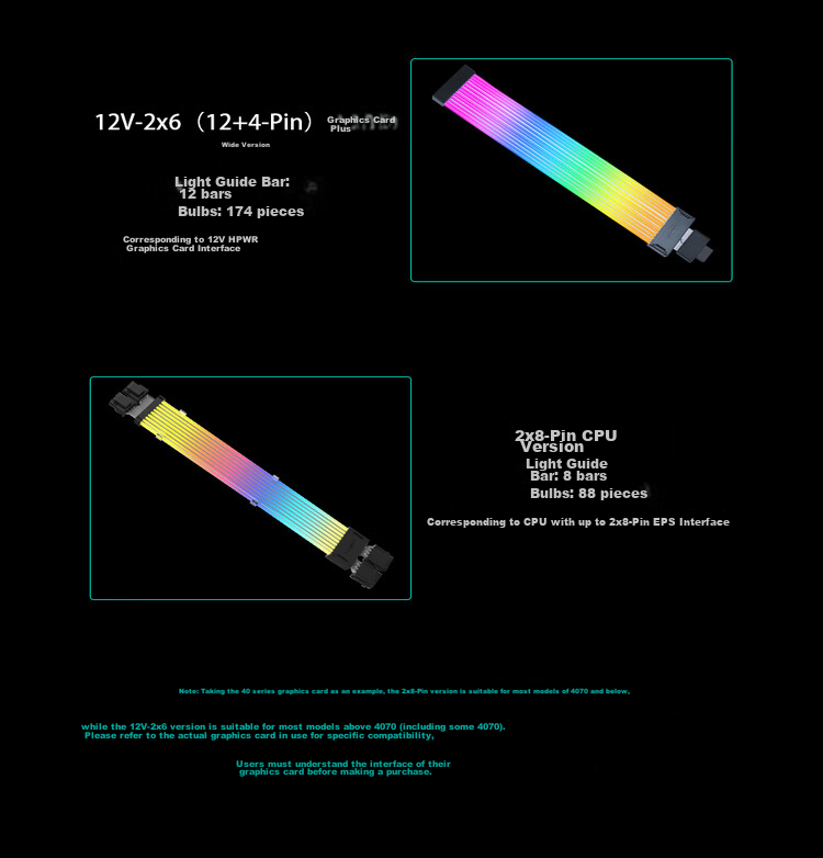LIANLI Strimer Yicai Nici Xian Fourth Generation Wireless Version, Graphics Card Extension Cable 12+4-Pin Standard Version, Power Extension Cable, RGB Cable 4