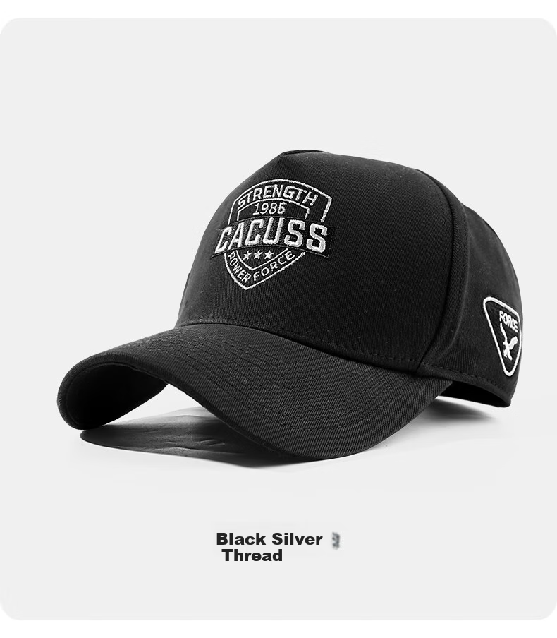 CACUSS Baseball Cap for Men, All-Season Style, Visor Hat, Sun Hat, High Crown, Large Head Circumference, Outdoor Sports Cap for Men, Black And Gold Medium 11
