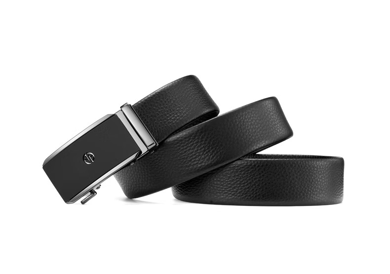 Aokang Men's Automatic Buckle Belt, Top-Grain Leather Gift Box, Business Trouser Belt, Birthday Gift for Husband 12