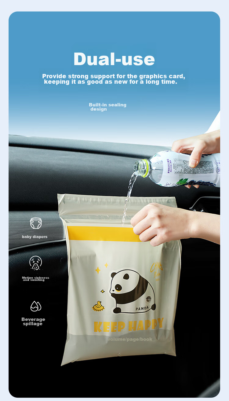 MARYYA Biodegradable Flat-Top Garbage Bags, Black, 50*60cm, 60 Count, Thickened 1.5 Microns, Perforated, for Home And Kitchen Use 15