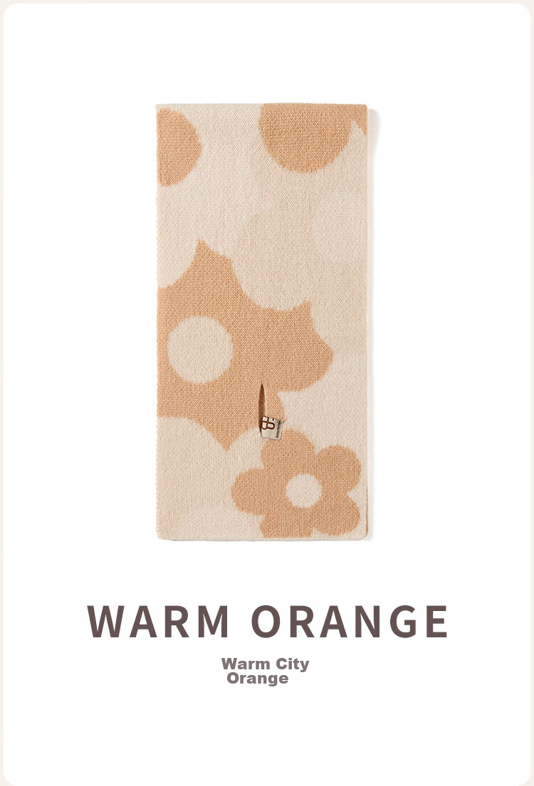 JIUMU Pure Wool Scarf for Women, Autumn And Winter Ladies' Warm Neck Warmer, Lightweight Winter Neck Protection Short Scarf for Wome 19