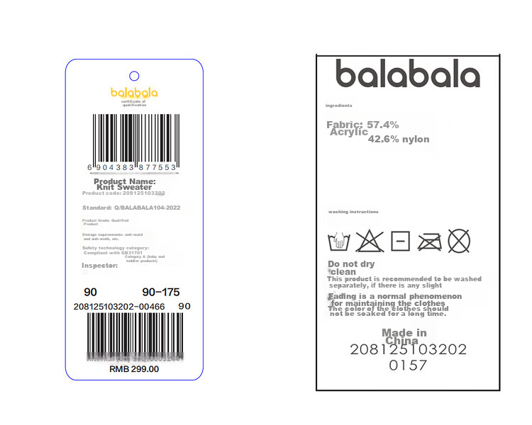 BALABALA Children's Clothing, Kids' Sweater for Boys And Girls, Spring And Winter Wear, Baby Knitted Top 21