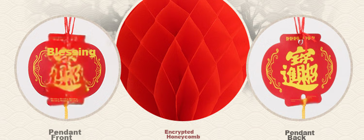 Qingwei Handheld Paper Lantern 3-Piece Set Wedding Room Decoration New Home Housewarming DIY Craft Kit Glowing Flower Lantern 30cm 10