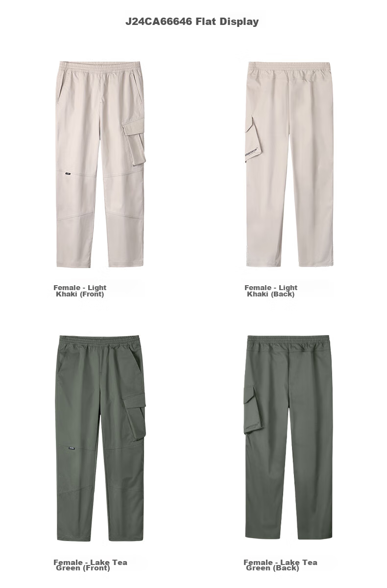 CAMEL Casual Pants for Men, Cargo Pants, Outdoor Water-Repellent, Loose-Fit Wide-Leg Straight-Waist Woven New Sports Trousers 25