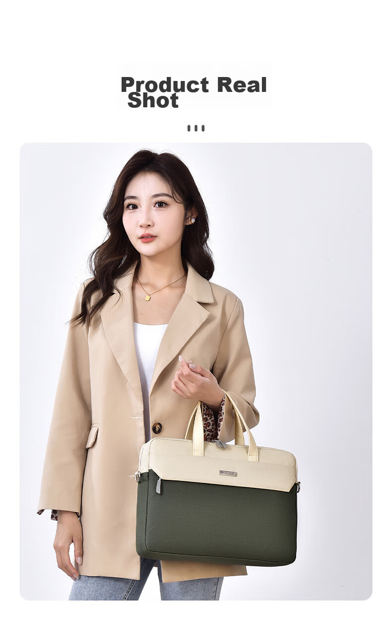 Milooky Shoulder Laptop Bag, 15.6/16 Inch, Large Capacity for Women, Suitable for Huawei And Apple, Handheld Briefcase 17