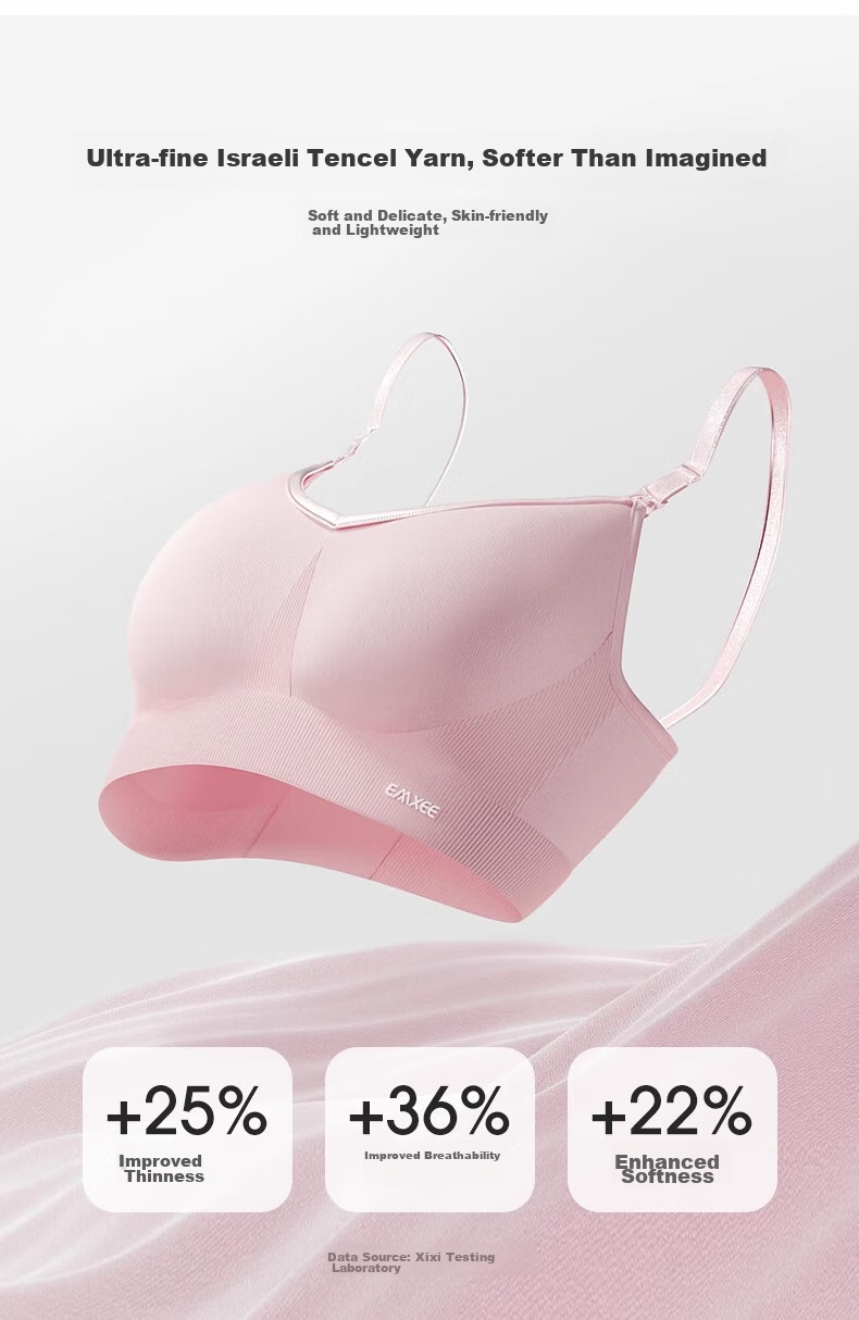 EMXEE, 2-Pack Nursing Bra, Push-Up And Shaping, Wireless, Breastfeeding Bra, Maternity Bra, Size L 9