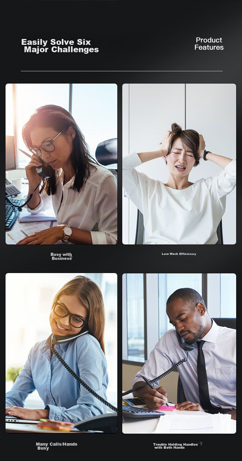 Yijiatong Single-Ear Headset Y390 with USB Interface, Over-Ear Headphones/call Center Headphones/noise-Cancelling Headphones/sales Telemarketing Headset/business/education Direct Connection to PC 3