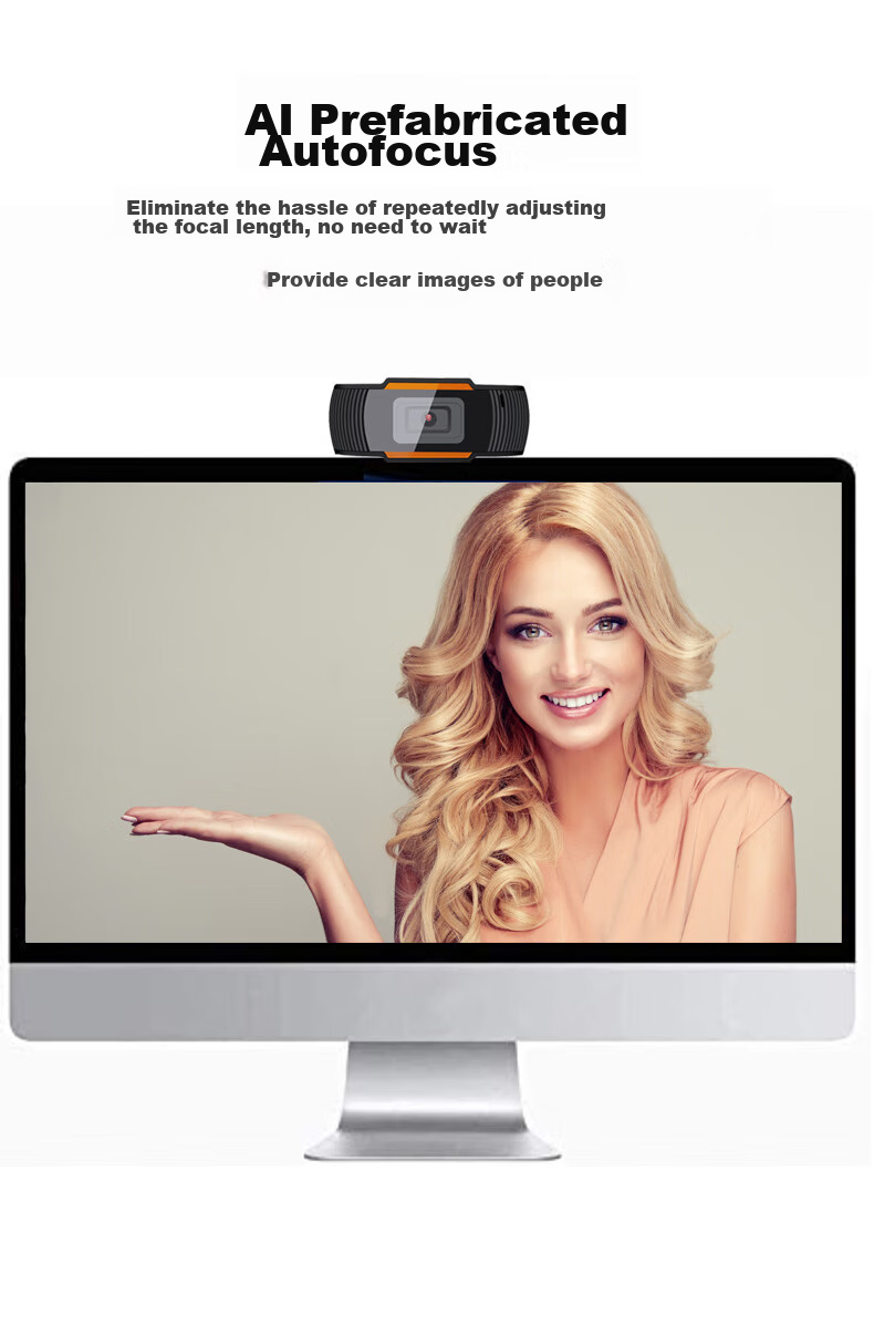 GESOBYTE C205 Computer Webcam, 720P HD Microphone, Video Calls, Conferences, Postgraduate Entrance Exams, Interviews, Online Classes, Desktop All-In Live Streaming, Home Teaching, USB External Connectio 5