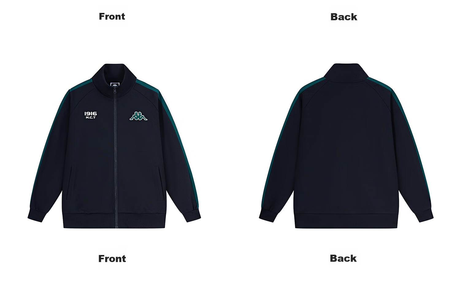 Kappa Back-To Spring And Autumn 2026 New Sports Jacket for Men, Casual Color-Block Knit Cardigan for Women K0E52WK01D 38