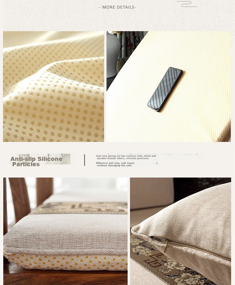 AVIVI Rosewood Chair Cushion, Chinese-Style Sofa Seat Pad, Bay Window Meditation Cushion, Chair Pad, 45*40 Fanghua Mi 8