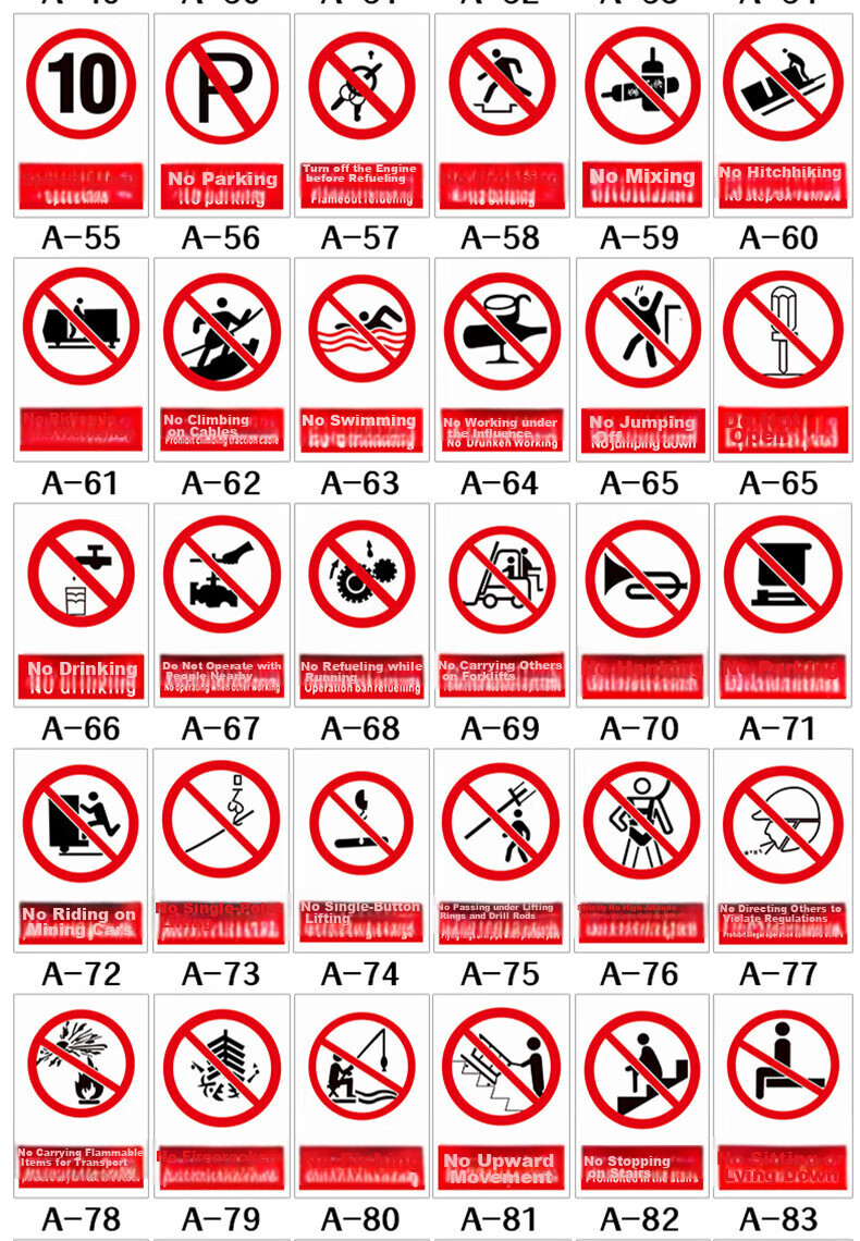Aimohui Electrical Hazard Warning Stickers for Factory Workshop Safety Fire Electrical Distribution Box Slogan, 33*23.5cm, Pack of 5 6