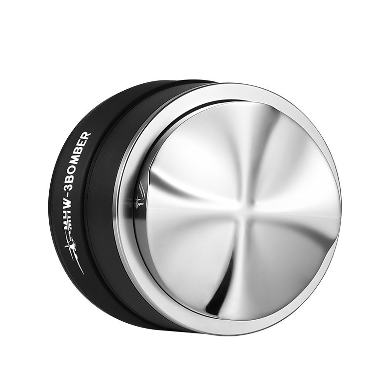 MHW-3BOMBER, Bombardier Series Powder Dispenser with Stepless Adjustment, Italian Coffee Glass Visible Tamper, 58mm Universal