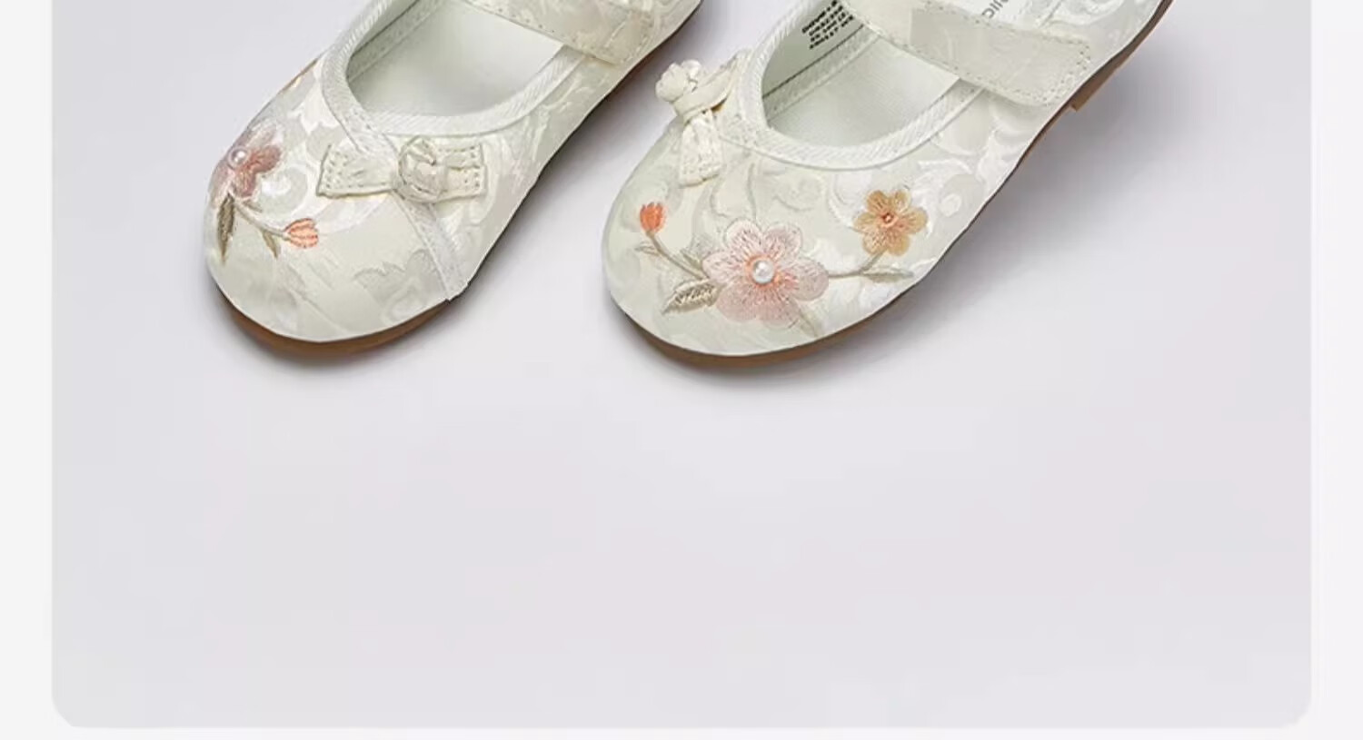 DAVE & BELLA Girls' Embroidered Shoes, Chinese Style Children's Hanfu Qipao Shoes, Frog Buttons, Spring And Autumn Season Girls' Shoes 14