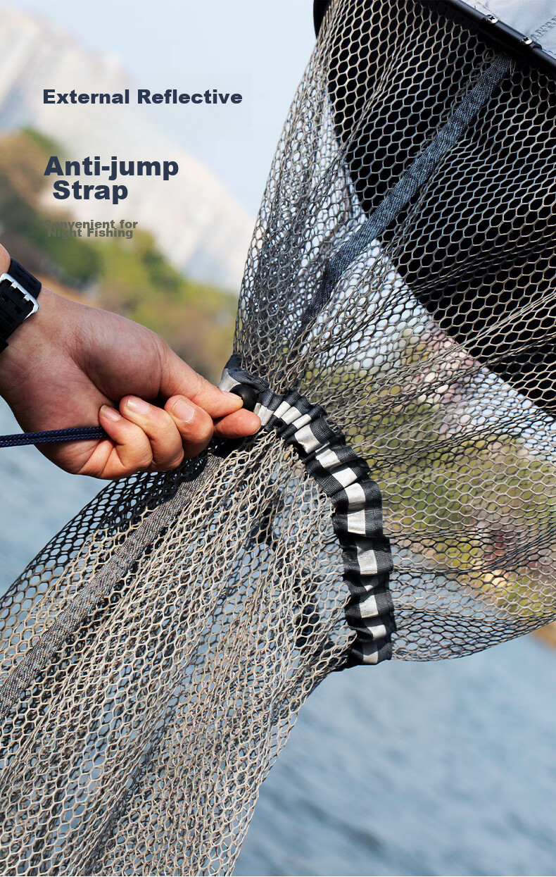 Minjianyiren Square Fish Keeper, Quick-Drying, Portable for Wild Fishing, Small Fish Protector Net, Coated Anti-Snagging Fish Holder, Black Pit Fish Keeper Net 8