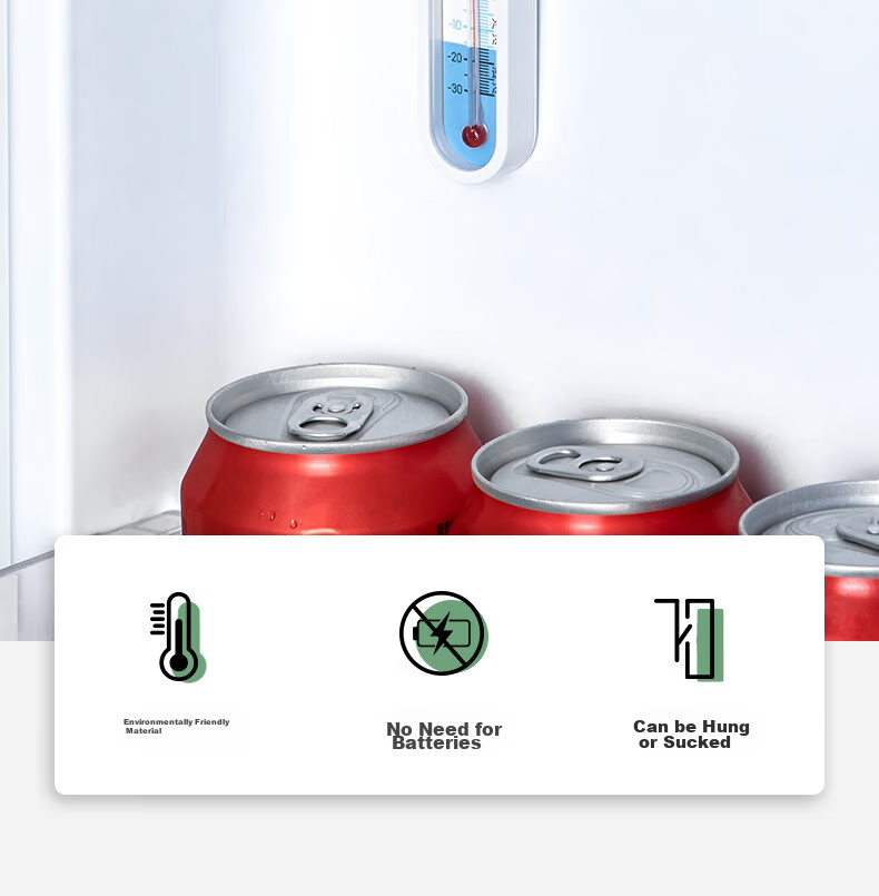 Deli Thermometer, Indoor Glass Wall-Mounted Freestanding Greenhouse Breeding Temperature Detection Meter, LE556 Household High-Precision Baby Room 2