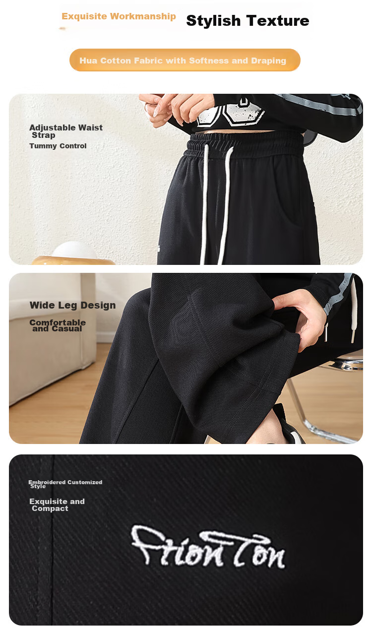 FitonTon Slim-Fit Banana Pants for Women, Autumn And Winter Style, Draping High-Waist Straight-Leg Pants, Slimming Versatile Sports Pants, Loose Casual Trousers for Wome 10