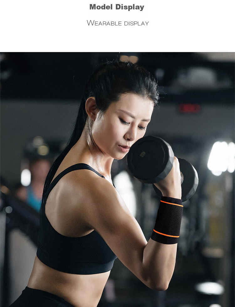 GINGPAI SPORT Compression Wrist Support Brace for Sprains, Women's Tendon Sheath Wristband, Sports Volleyball Badminton Protective Sleeve, Pain Relief And Warmth Bandage, Black, One Pair 7