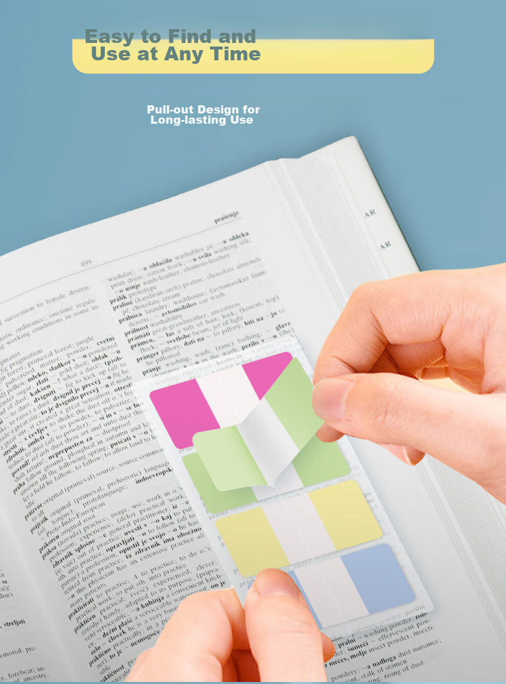 3M Sticky Notes, Memo Pads/Note Pads/Post-It Notes/Label Paper, Pull-Out Thick Labels, Office Supplies, School Stationery, Pink Set, 686-DP 3