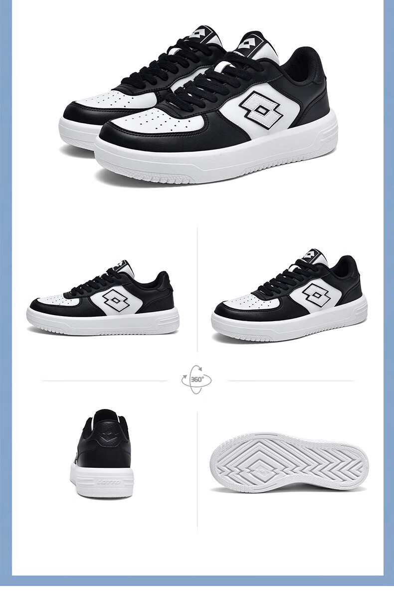 LOTTO Men's Autumn Leather Sports Sneakers Casual Student Versatile Shoes Light Oatmeal 42 12