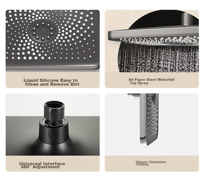 ARROW High-Pressure Top Spray Shower Head, Thickened And Enlarged High-Pressure Shower Head AE5031CP 2