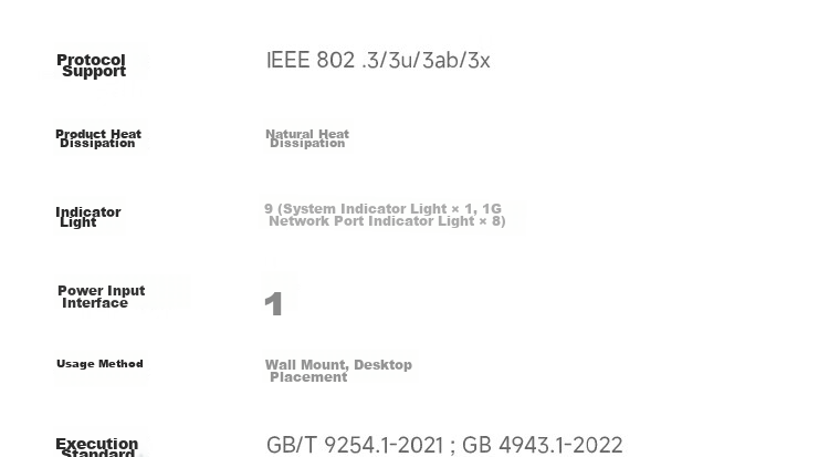 MI 2.5G Switch, 2.5G Electrical Ports *4 + 10G Optical Ports *2, Enterprise-Grade Gigabit Switch, Monitoring Network Cable Splitter, Flow Distributor 18