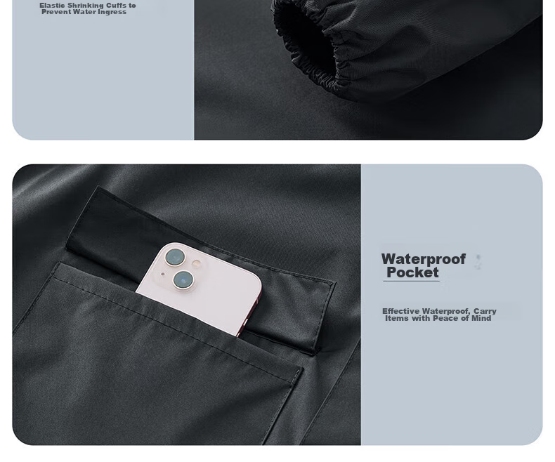 Cheguimu Electric Bicycle Raincoat, Single-Person One-Piece, for Electric Scooters And Bicycles, Riding Rain Poncho, Enlarged And Thickened, Storm-Proof Raincoat 51