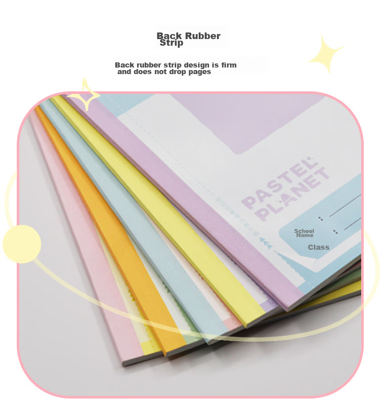 KOKUYO Light-Colored Planet · Pinyin Writing Notebook for Students, Glue-Bound Notebook, A5/30 Sheets, 1 Book, WSG-NBJA533 6