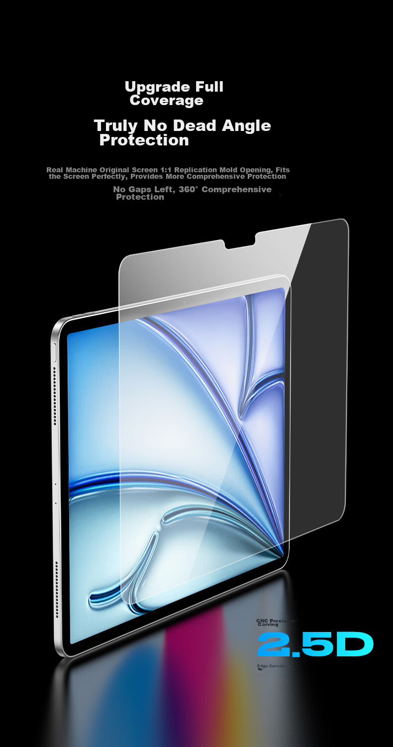 CangHua Tempered Glass Screen Protector for IPad 7/8/9, Eye Protection Anti-Blue Light, Compatible with 2019/2020/2021 Models, 10.2-Inch Protective Film for Apple Tablets, HD Anti-Fingerprint Screen Protector 7