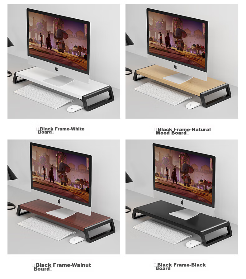 Shanshanmuyi Computer Monitor Riser Stand, Display Support Bracket, Height-Increasing Base, Desktop Organizer Shelf, Office Desk Storage Rack 12