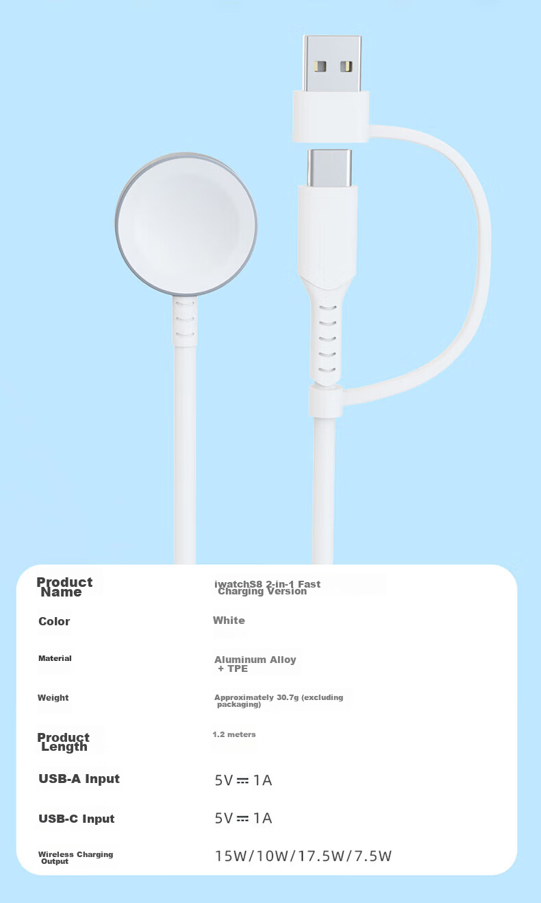 Bkayp Compatible with Apple Watch S11 Charger, Magnetic Wireless Fast Charging for IWatch Series 10/9/8/7 Apple Watch Charger 6