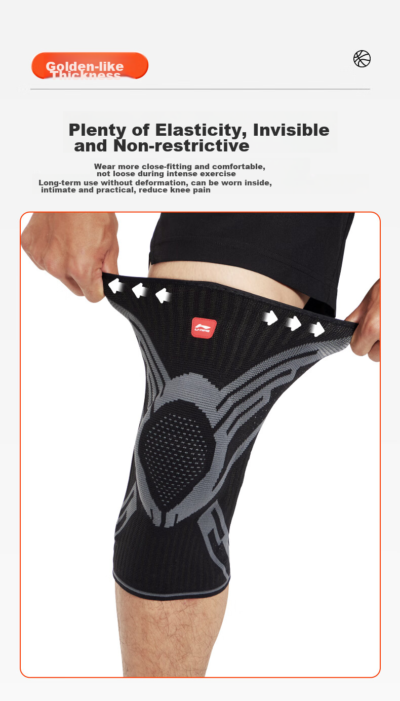 Li-Ning Knee Brace for Warmth, Arthritis, Meniscus Injury, Effusion Repair, Patella Fixation, Breathable Ligament Injury Support 7