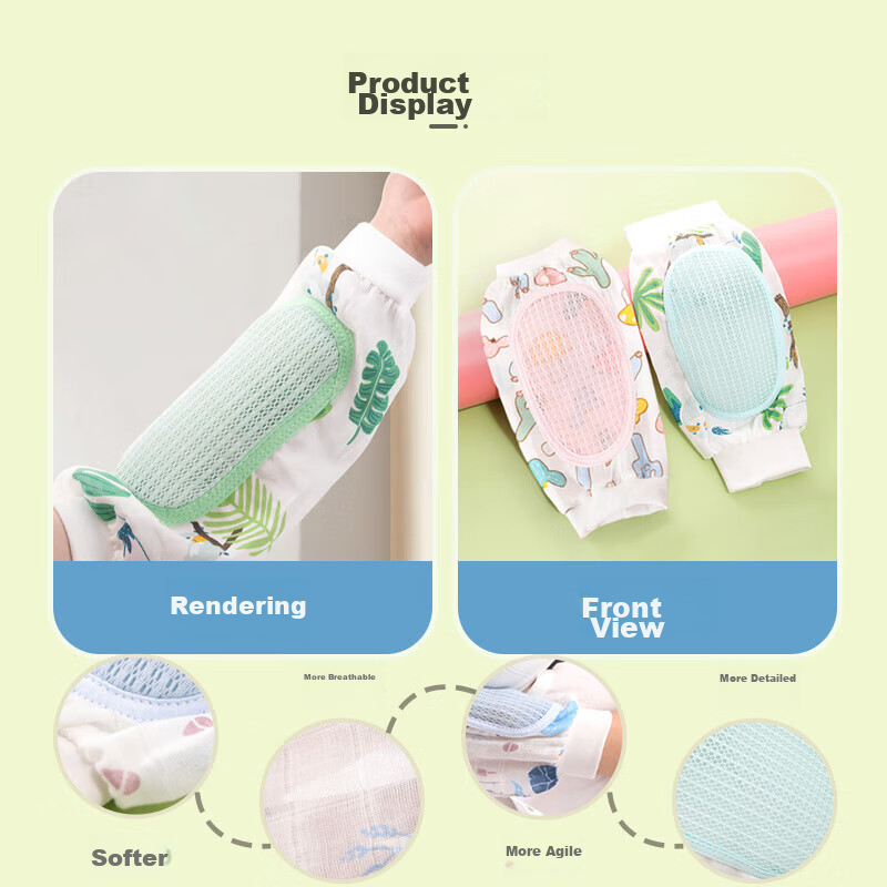 9I9 Nursing Arm Pillow, Baby Cooling Mat, Infant Cooling Pillow, Thin Summer Nursing Arm Pad, Breastfeeding Accessory, 2-Pack, A245 Cartoon Desig