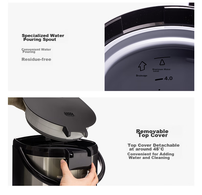 ZO JIRUSHI Electric Kettle, Vacuum Insulation, for Home And Office Use, 5L Capacity, CV-JAH50C Stainless Steel Color 12