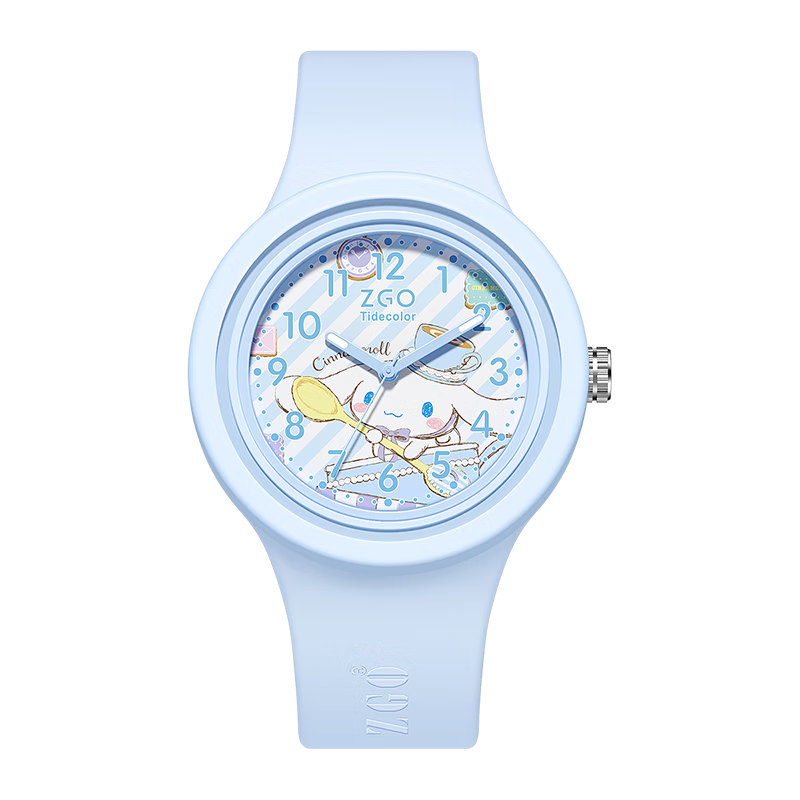ZGO X Sanrio Children's Watch for Girls Aged 6-12, Student Electronic Watch for Time-Telling, Birthday Gift, 877 Cinnamoroll