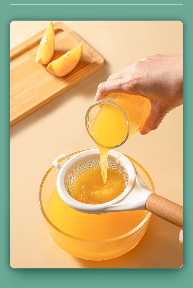 COOKSS Baby Food Preparation Tools, Strainer Mesh, Soy Milk Filter, Egg Tart Liquid Stainless Steel Filter, for Home Baking 6