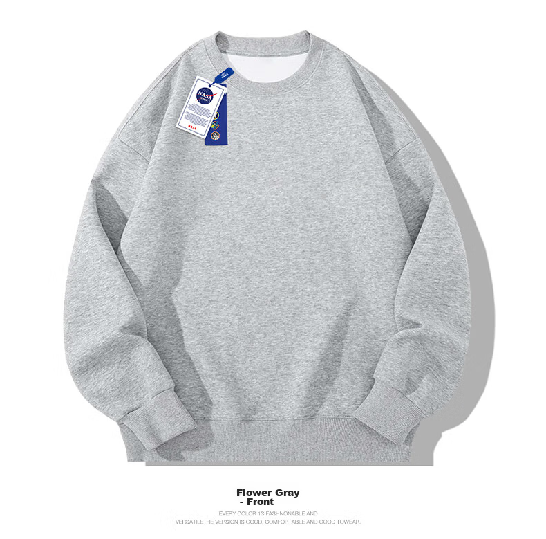 NASA GISS Hooded Sweatshirt for Men, Solid Color Basic Style Top, Couple's Versatile Long-Sleeve T-Shirt, White Hooded Regular, XL 27