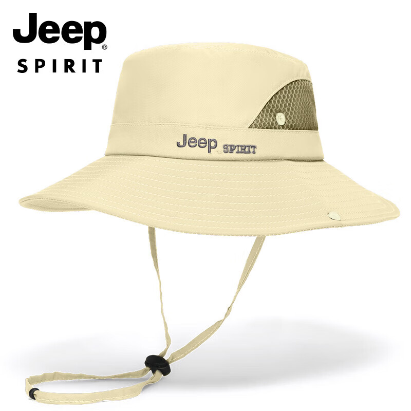 JEEP Hat, Unisex Sun Protection Hat for All Seasons, Fisherman Hat, Outdoor Sports Sun Hat, A0352 Black