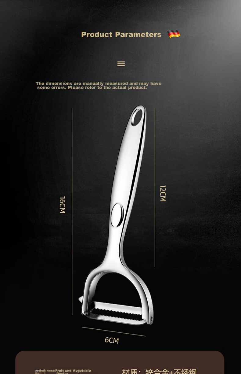 Yagao Peeler, Stainless Steel Peeling Knife, Fruit Slicer, Vegetable And Fruit Peeling Tool YG-C173 20