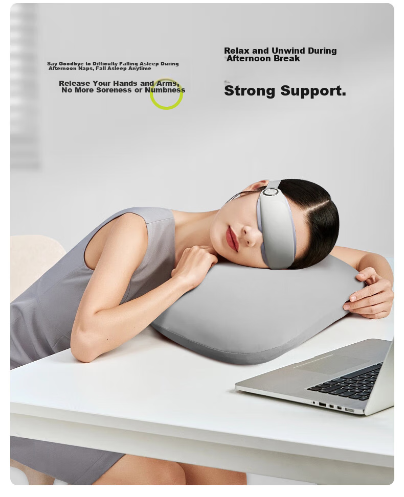 J.Sir Nap Pillow, Small Pillow, Hugging Pillow, Office Nap Aid, Backrest, Portable Travel Car Pillow, Student Prone Sleeping Pillow 6