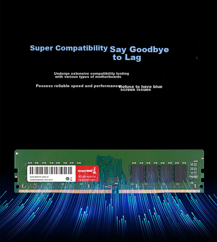 Great Wall 32GB (16GB X 2) Kit DDR4 Desktop Memory Module 3200 Standard RAM [Intel-Specific Module] 2