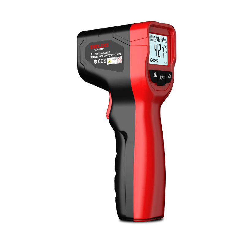 DELIXI ELECTRIC Temperature Gun, Industrial Infrared Thermometer, High-Precision Oil Thermometer, Kitchen Baking Water Temperature And Oil Temperature Gu