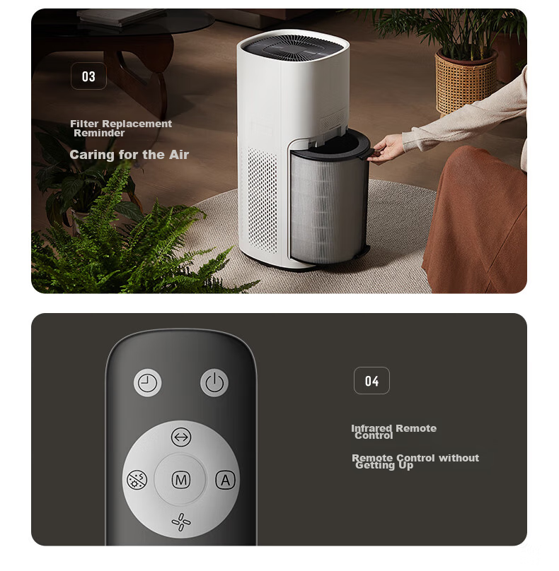 TOSHIBA [Price Protection 11.11] Air Purifier for Formaldehyde Removal, Odor Elimination, Certified by National Standardization Administration, Removes Pollen And Smoke Allergens, Home Use Purification Machine, Medical-Grade, Registered by Ministry of Health And Family Planning, Big White Pear Model 19