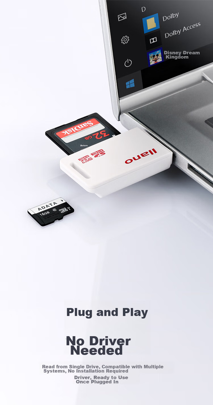 Llano Card Reader, Multi-Function SD/TF Card Reader, Multifunctional Camera And Phone Card Reader, Micro SD Card Reader, Two-I 5